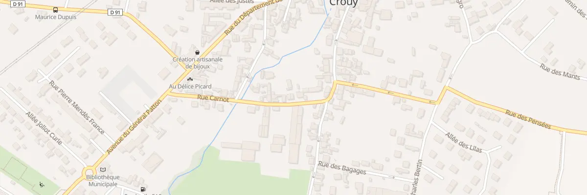 Plan du 19 Rue Carnot à Crouy