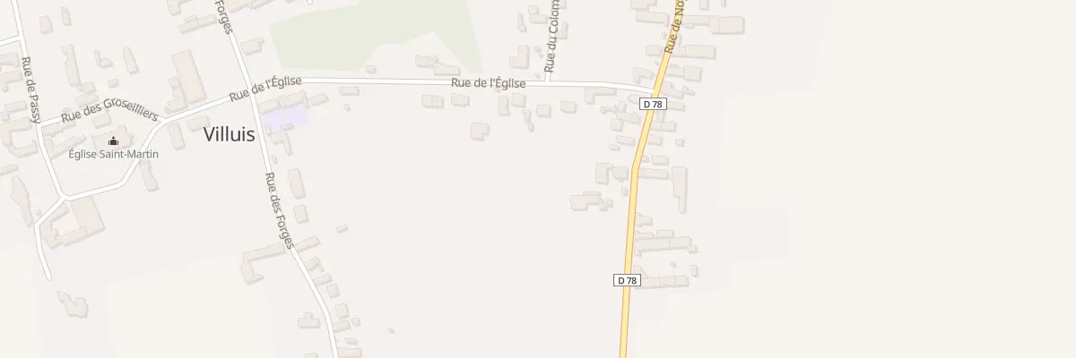 Plan du 1T Rue de l’Eglise à Villuis