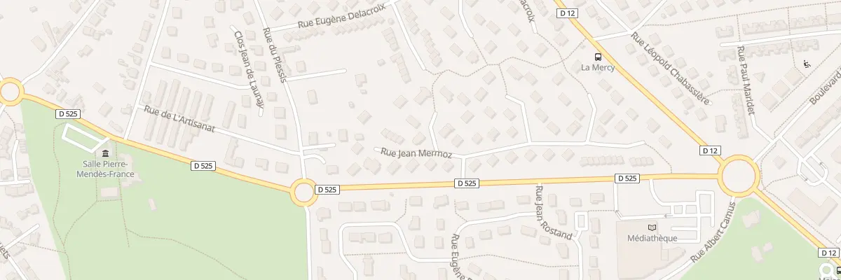 Plan du 9 Rue Jean Mermoz à Yzeure