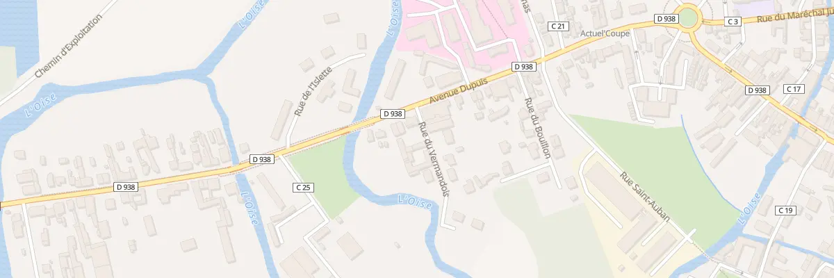 Plan du 11 Av Dupuis à La Fère