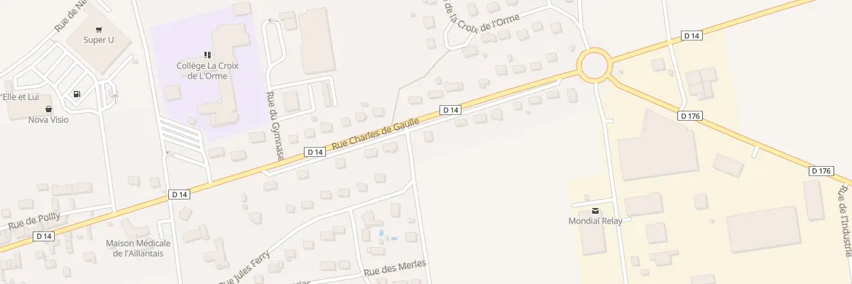Plan du 30 Rue Charles de Gaulle à Montholon