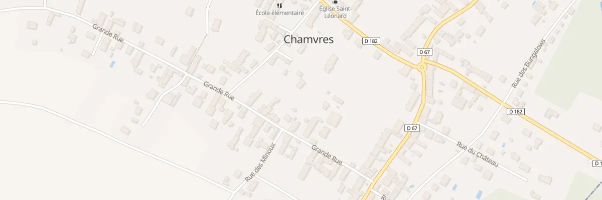 Plan du 8 Gr Grande Rue à Chamvres