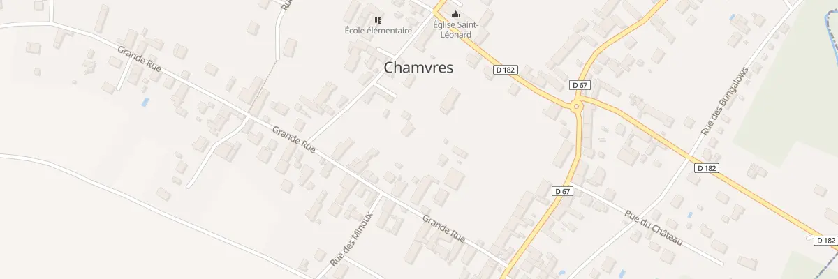 Plan du 8 Gr Grande Rue à Chamvres