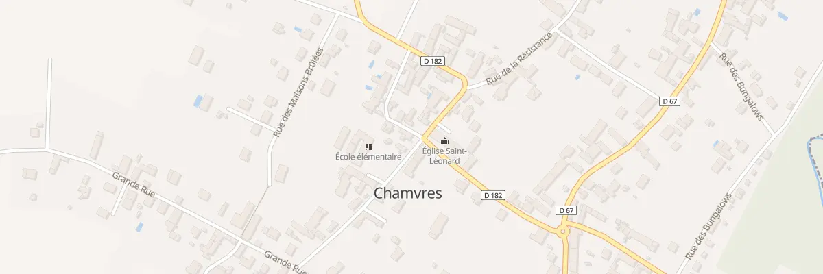 Plan du 1 Rue des Ecoles à Chamvres