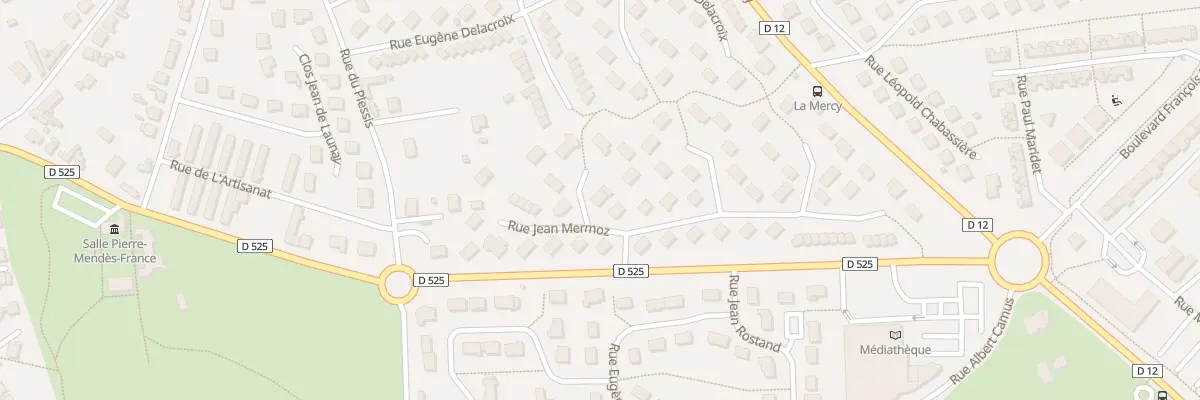 Plan du 23 Rue Jean Mermoz à Yzeure