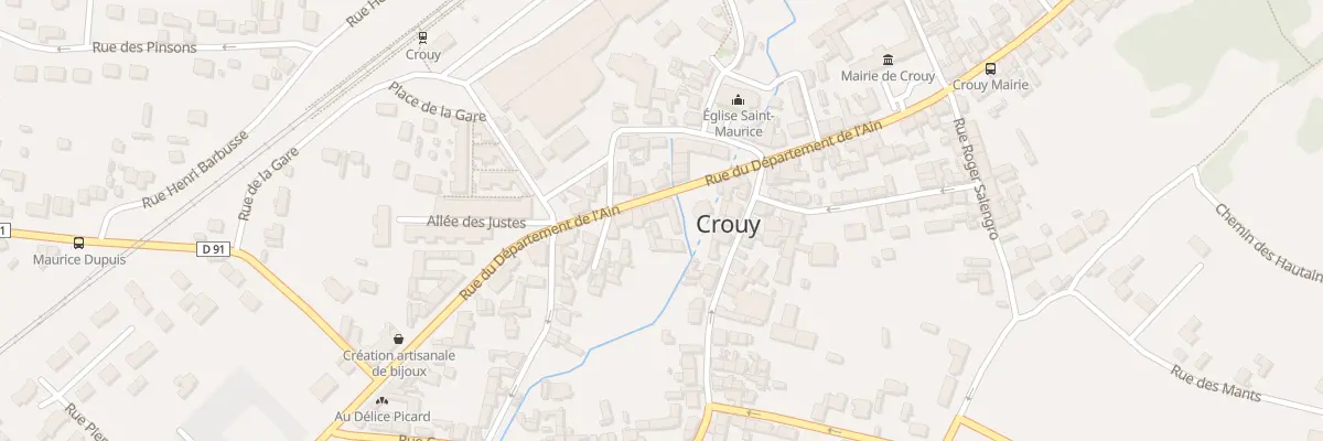 Plan du 12 Rue du Département de l’Ain à Crouy
