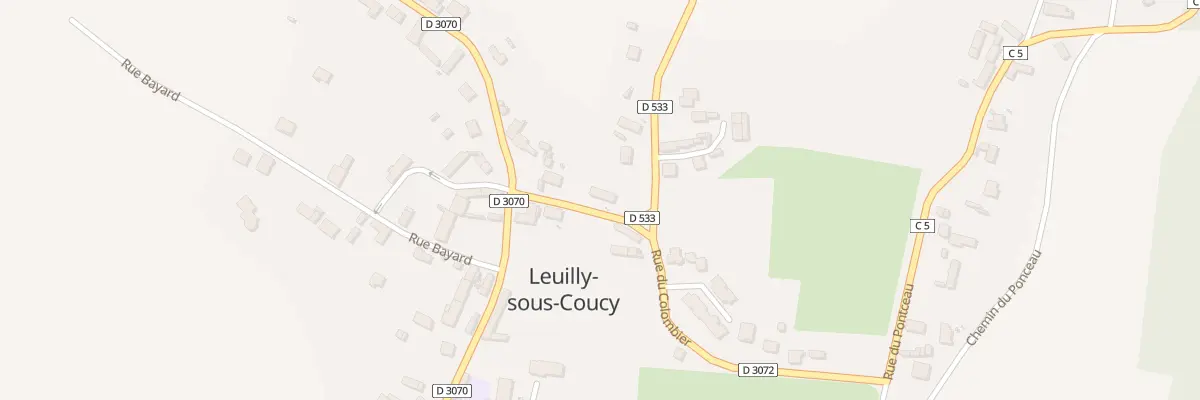 Plan du 5 Rte de Landricourt à Leuilly-sous-Coucy
