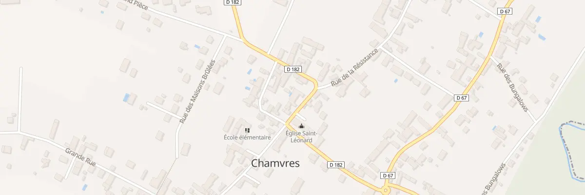 Plan du 24 Rue de la Resistance à Chamvres