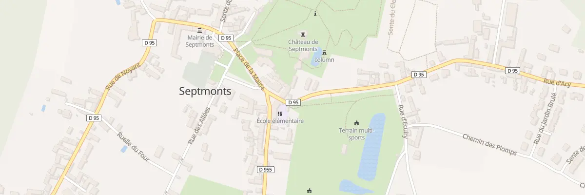 Plan du 3 Rue d’Acy à Septmonts