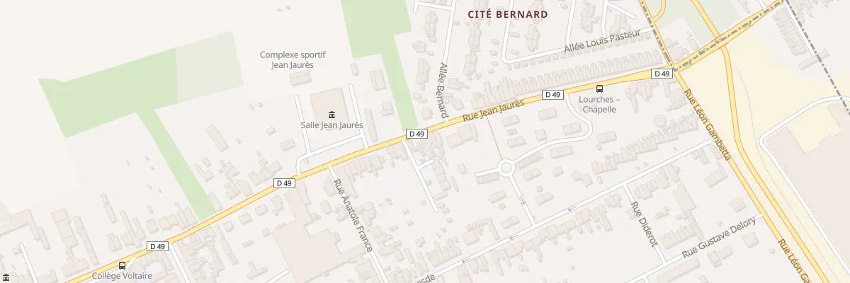 Plan du 1132 Rue Jean Jaurès à Lourches