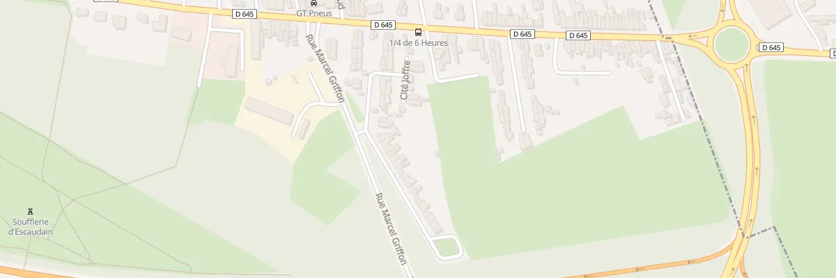 Plan du 13 Rue Marcel Griffon à Escaudain