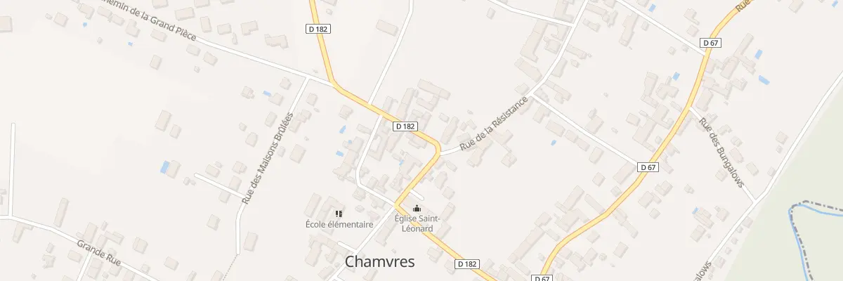Plan du 1 Rue de Cezy à Chamvres