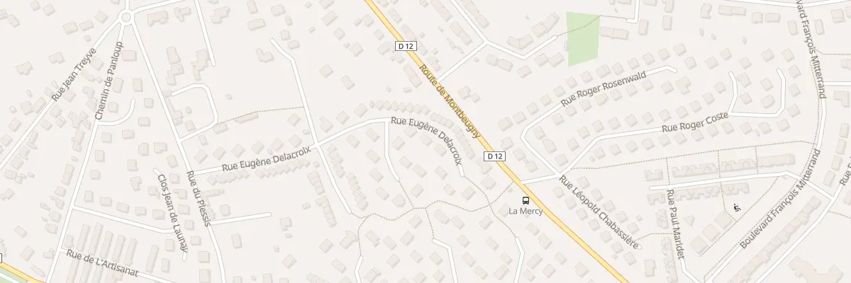 Plan du 36 Rue Eugène Delacroix à Yzeure