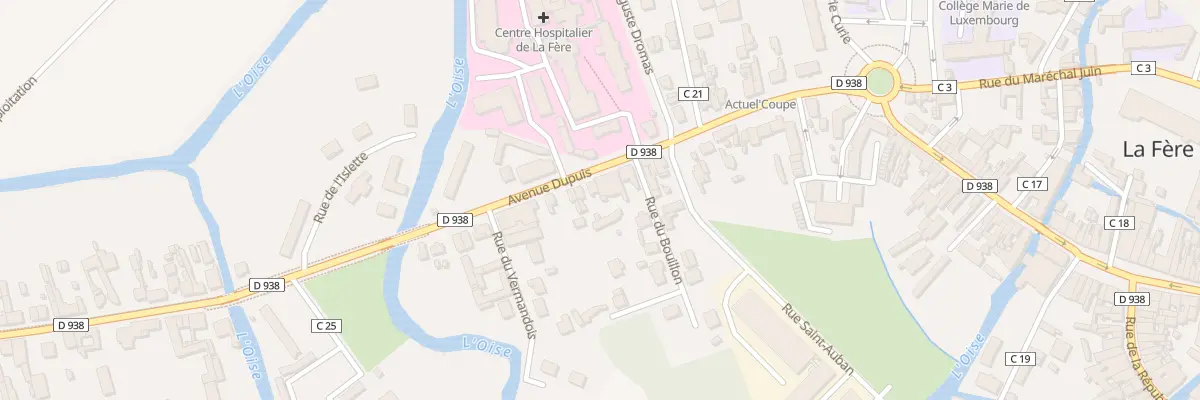 Plan du 1B Av Dupuis à La Fère
