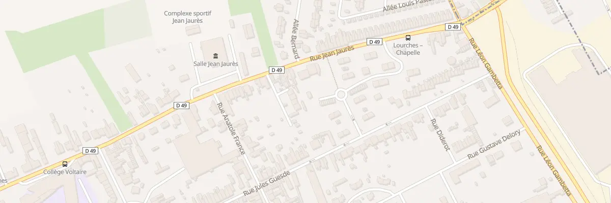 Plan du 1154 Rue Jean Jaurès à Lourches