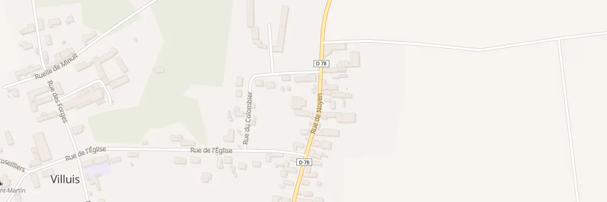 Plan du 23 Rue de Noyen à Villuis