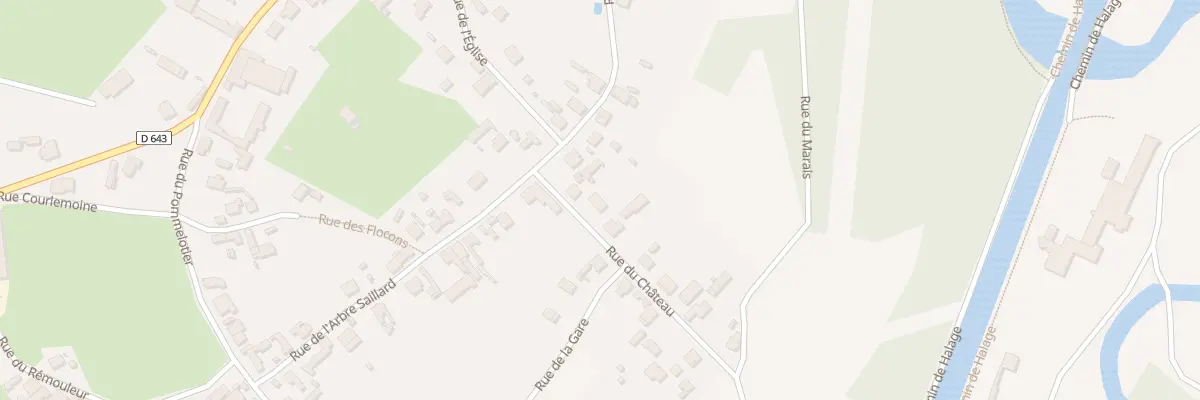 Plan du 1B Rue du Château à Travecy
