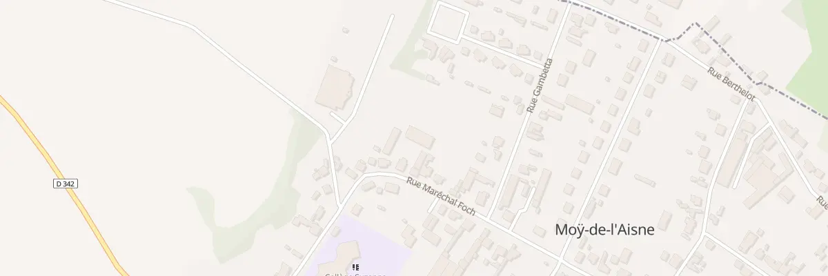 Plan du 8 Rue Marechal Foch à Moÿ-de-l’Aisne