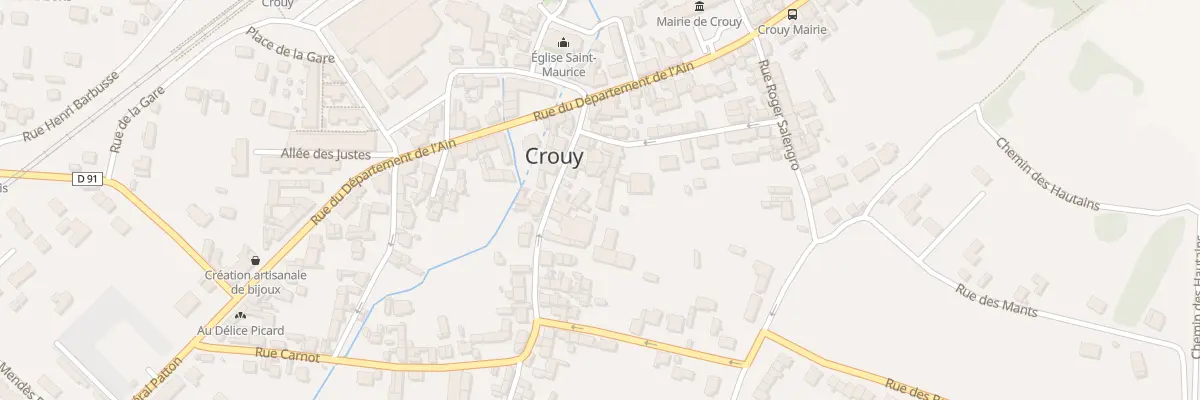 Plan du 7 Rue Jean Jaurès à Crouy