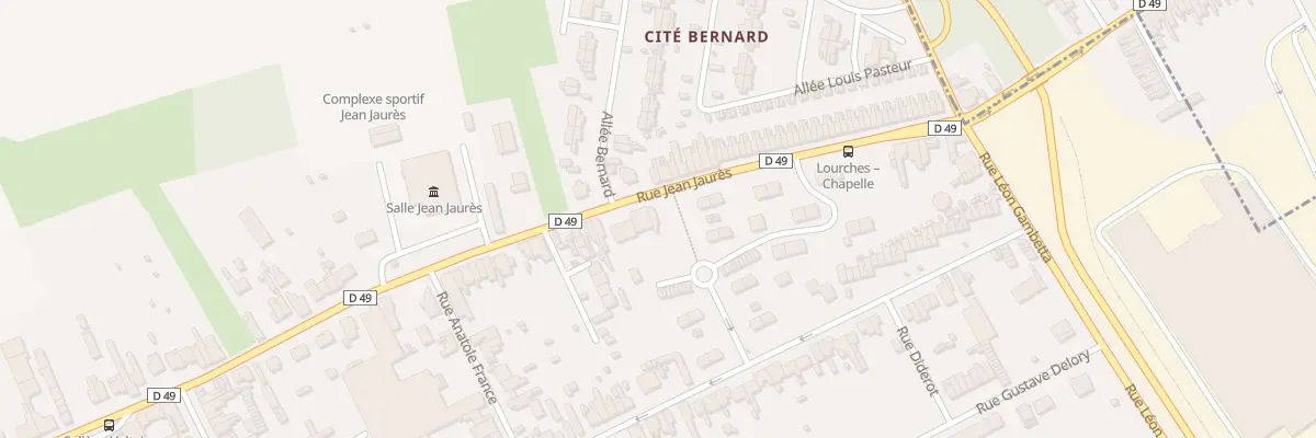 Plan du 1192 Rue Jean Jaurès à Lourches