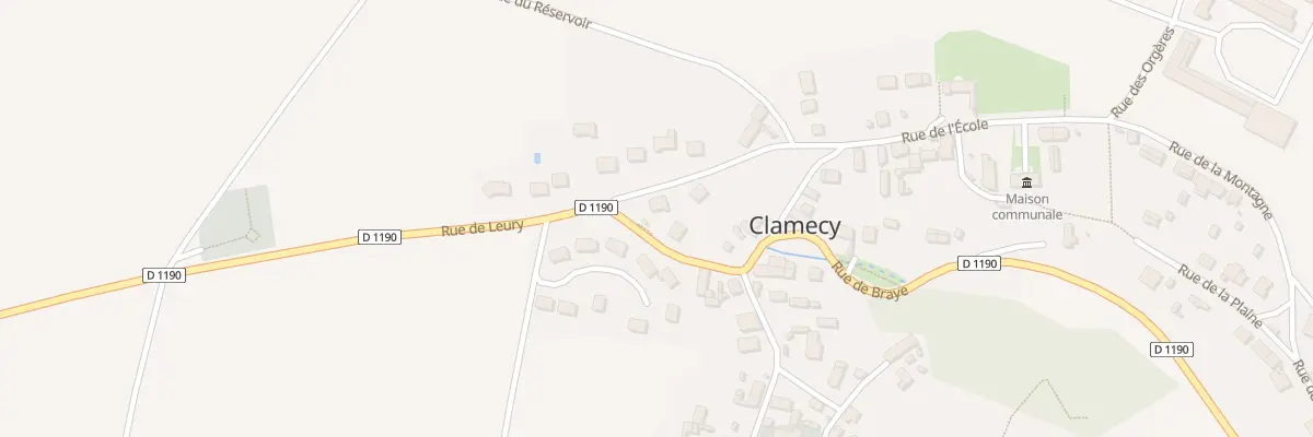 Plan du 2 Rue de l’Ecole à Clamecy