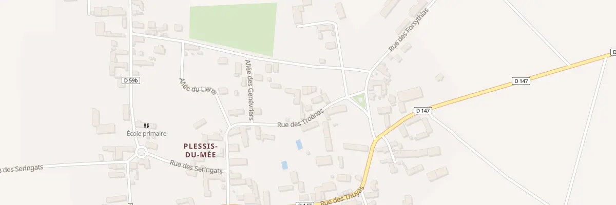 Plan du 6 Rue des Troénes à Perceneige