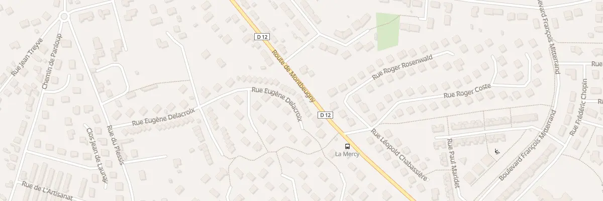 Plan du 45 Rue Eugène Delacroix à Yzeure