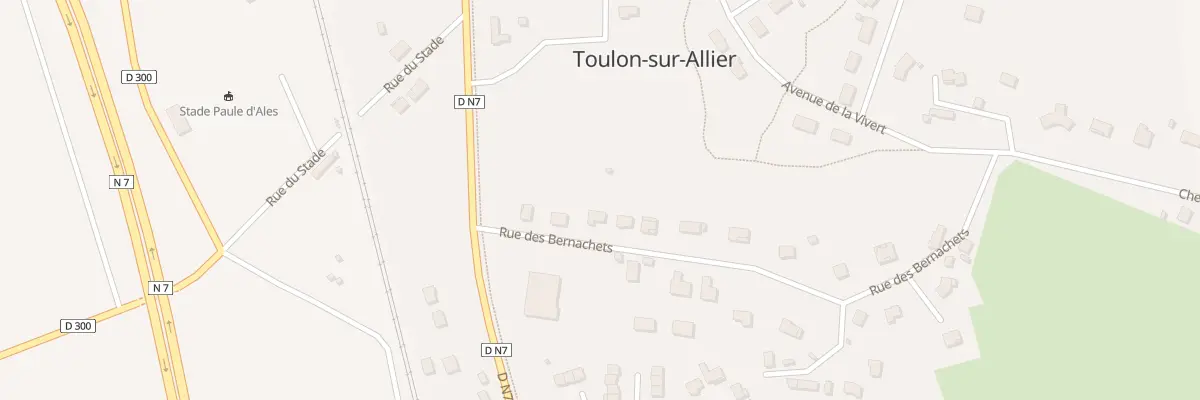 Plan du 6 Rue des Bernachets à Toulon-sur-Allier