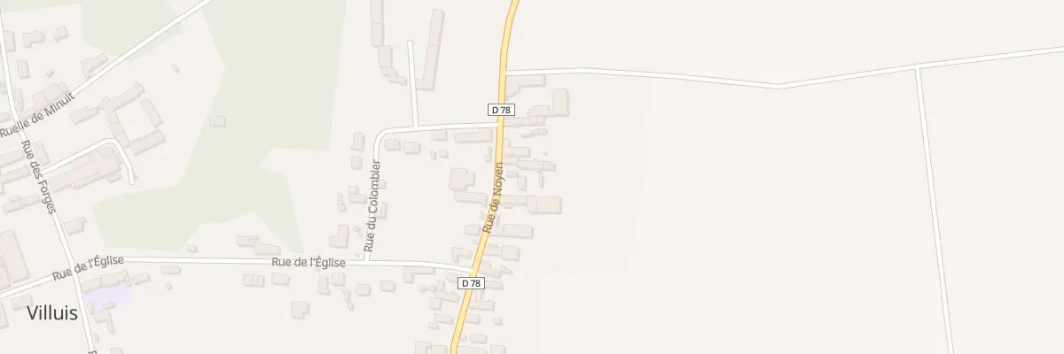 Plan du 28 Rue de Noyen à Villuis