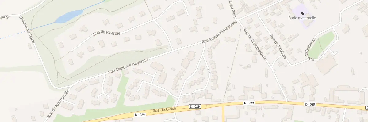 Plan du 2 Rue du Général Debeney à Homblières