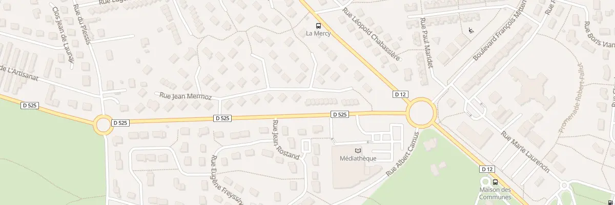 Plan du 28 Rue Jean Mermoz à Yzeure