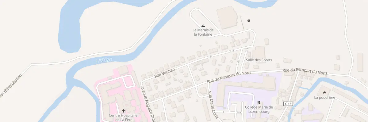 Plan du 26 Rue Vauban à La Fère