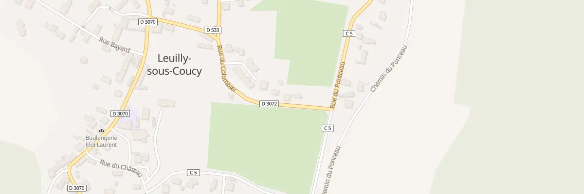 Plan du 13 Rue du Colombier à Leuilly-sous-Coucy