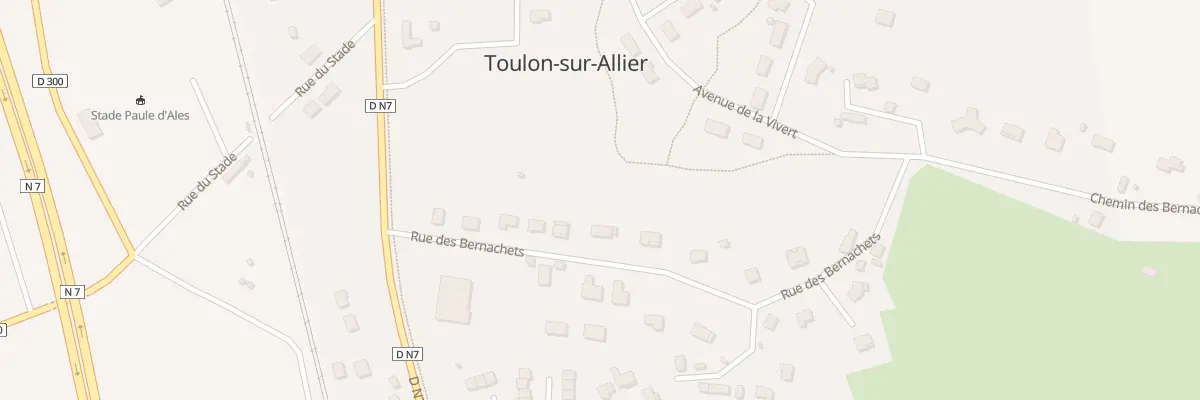 Plan du 12 Rue des Bernachets à Toulon-sur-Allier