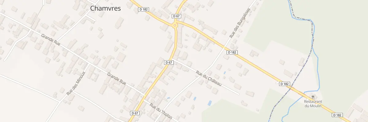 Plan du 7 Rue de Champvallon à Chamvres