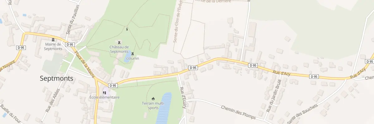 Plan du 21 Rue d’Acy à Septmonts