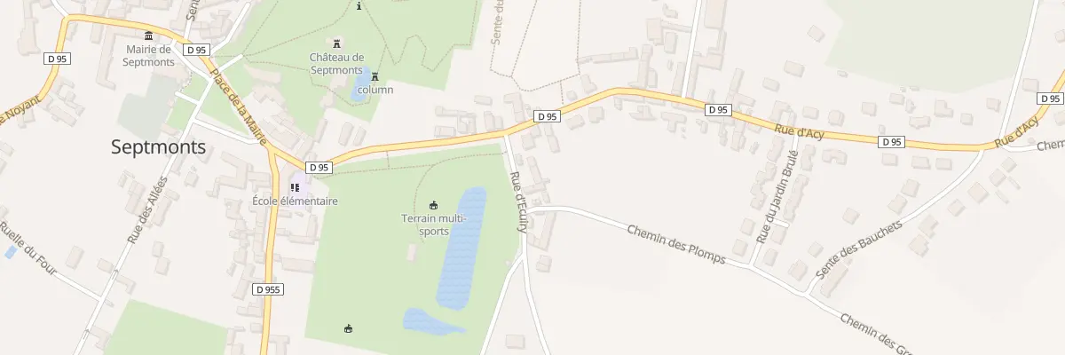 Plan du 3 Rue d’Ecuiry à Septmonts