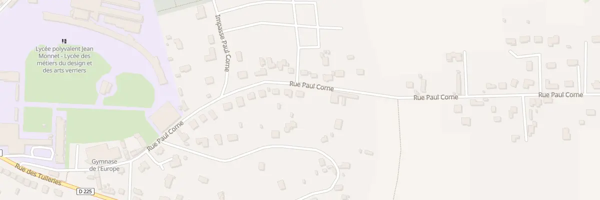 Plan du 9014 Rue Paul Corne à Yzeure