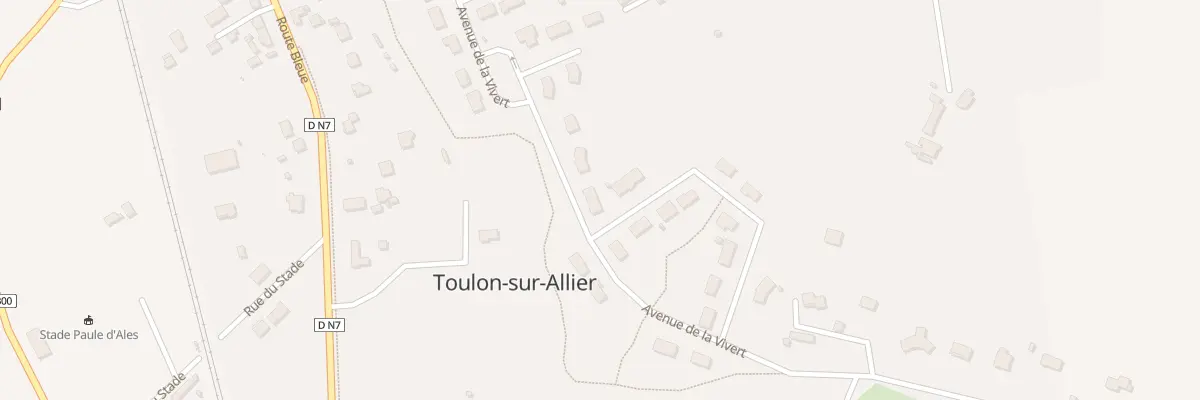 Plan du 20 Av de la Vivert à Toulon-sur-Allier