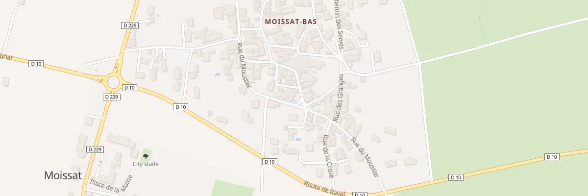 Plan du 5273 Rue du Moustier à Moissat