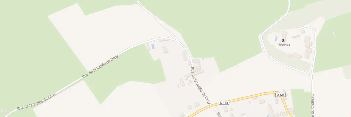 Plan du 9 Rue de la Vallée de Druy à Druy-Parigny