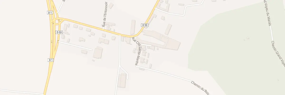 Plan du 22 Rue Cité Sainte Marthe à Terny-Sorny