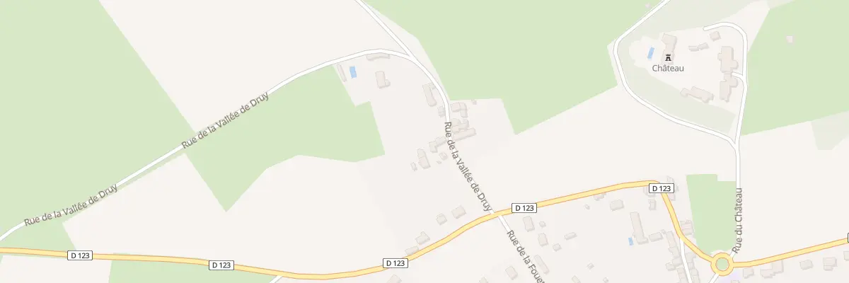 Plan du 5 Rue de la Vallée de Druy à Druy-Parigny