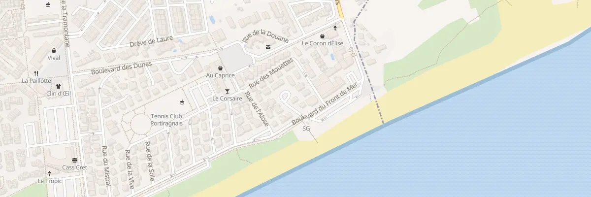 Plan du 2 Imp du Crabe à Portiragnes