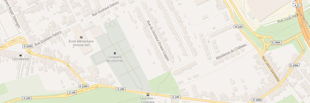 Plan du 180 Rue du Doc Ernest Coppin à Lourches