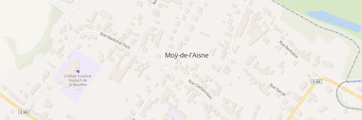 Plan du 30 Rue Clemenceau à Moÿ-de-l’Aisne