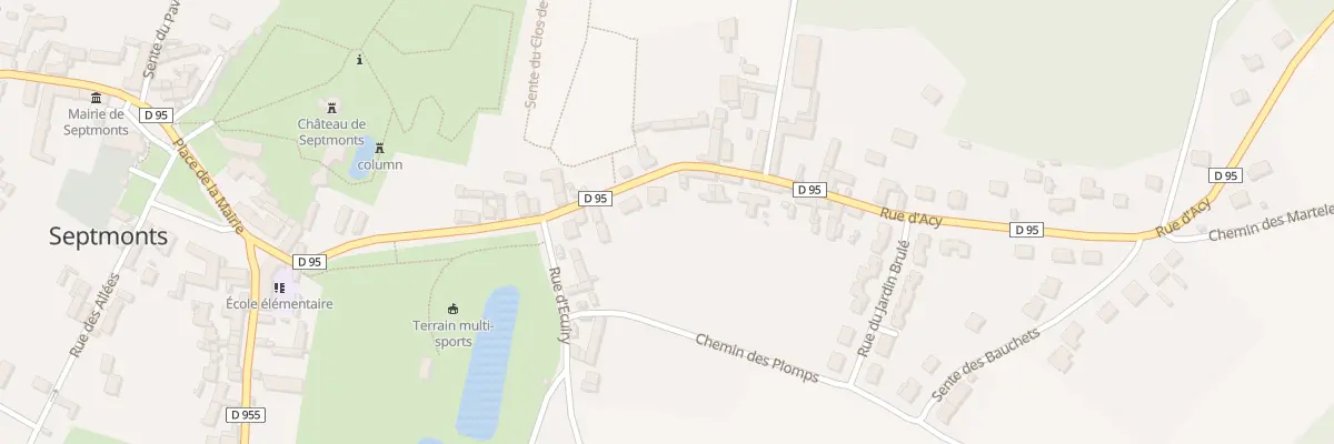 Plan du 6 Rue d’Acy à Septmonts