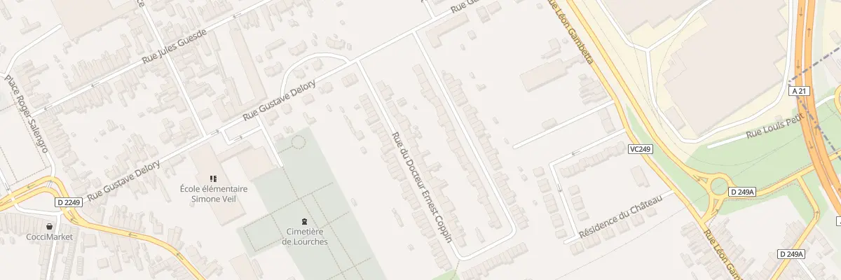 Plan du 103 Rue du Doc Ernest Coppin à Lourches