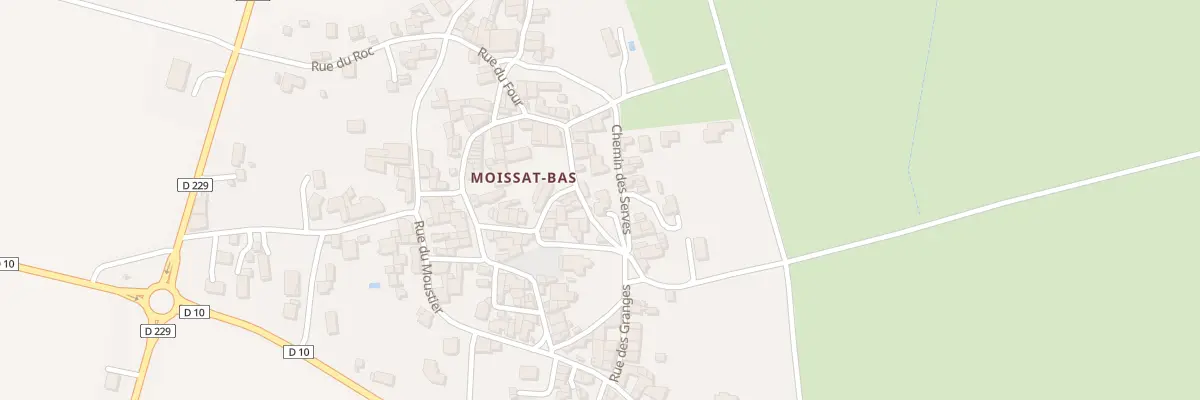 Plan du 5257 Rue du Presbytère à Moissat