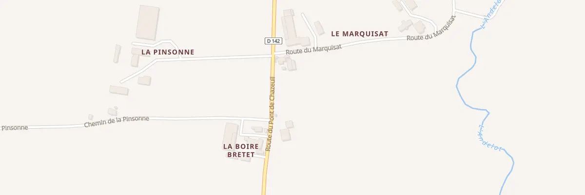 Plan du 2 Rte du Marquisat à Paray-sous-Briailles